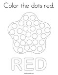 Color the dots red. Coloring Page
