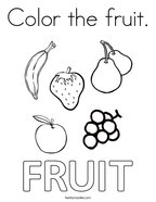 Color the fruit Coloring Page