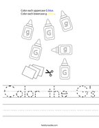 letter g worksheets twisty noodle