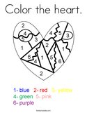 Color the heart Coloring Page