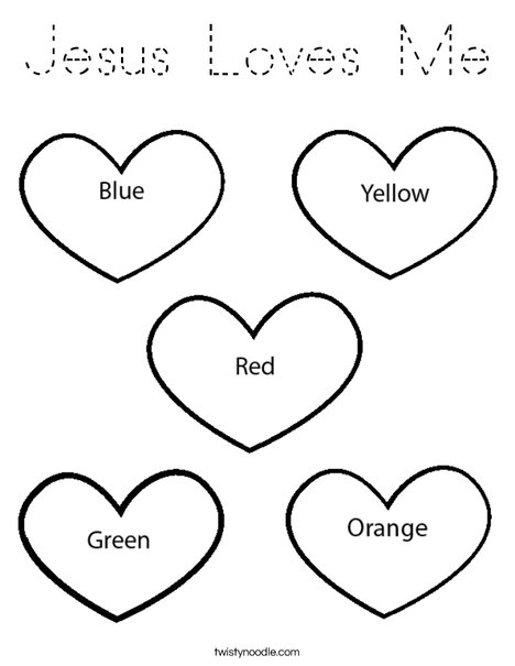 Color the Hearts Coloring Page