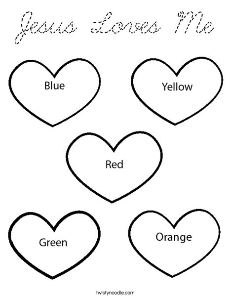 Color the Hearts Coloring Page