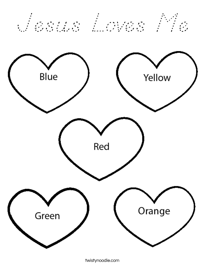 Jesus Loves Me Coloring Page