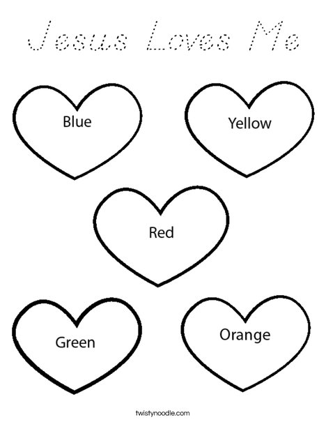 Color the Hearts Coloring Page