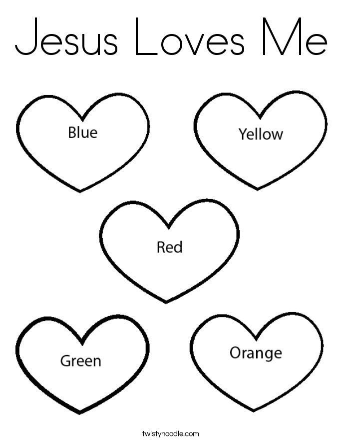 Jesus Loves Me Coloring Page