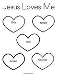 Jesus Loves Me Coloring Page