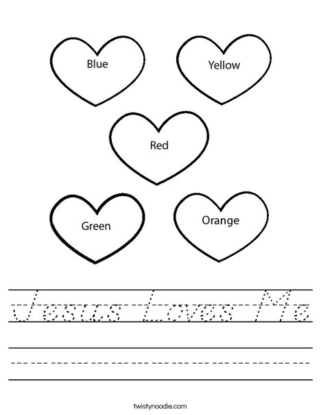 Color the Hearts Worksheet