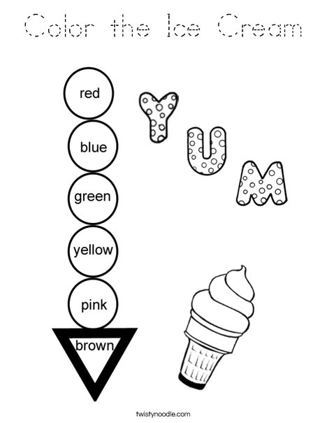 Color the Ice Cream Coloring Page