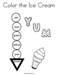 Color the Ice Cream Coloring Page