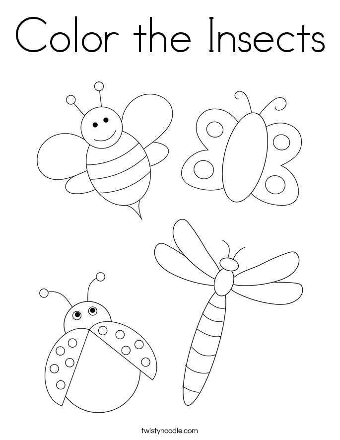 Preschool Insect Coloring Pages Preschool Insect Coloring Pages