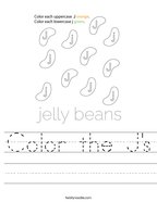 letter j worksheets twisty noodle