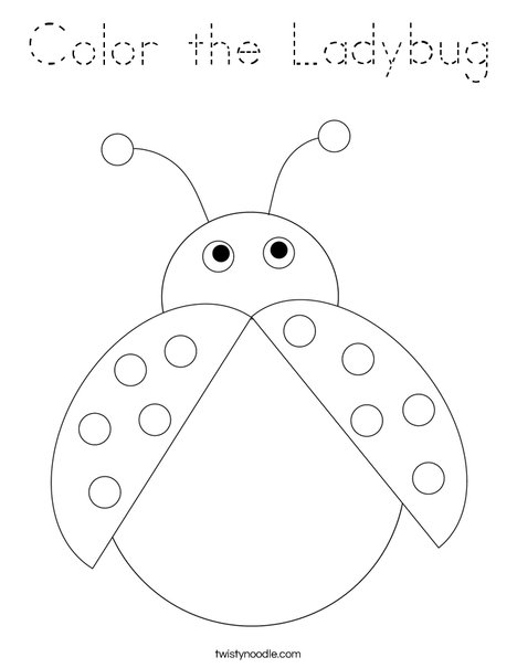 Color the Ladybug Coloring Page