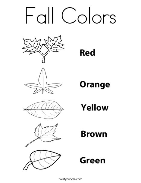 Color the leaves. Coloring Page