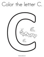 Color the letter C Coloring Page