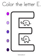 Letter E Coloring Pages - Twisty Noodle Letter E Coloring Pages - Twisty Noodle