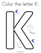 letter k coloring pages twisty noodle