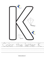 letter k worksheets twisty noodle