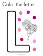 letter l coloring pages twisty noodle