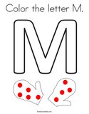 Color the letter M Coloring Page