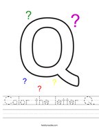 letter q worksheets twisty noodle