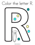 Color the letter R Coloring Page