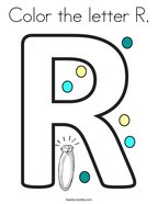 Color The Letter R Coloring Page