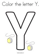 Color the letter Y Coloring Page