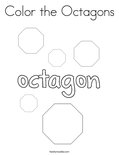 Color the Octagons Coloring Page