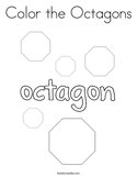Color the Octagons Coloring Page