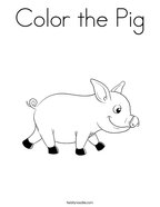 Color the Pig Coloring Page