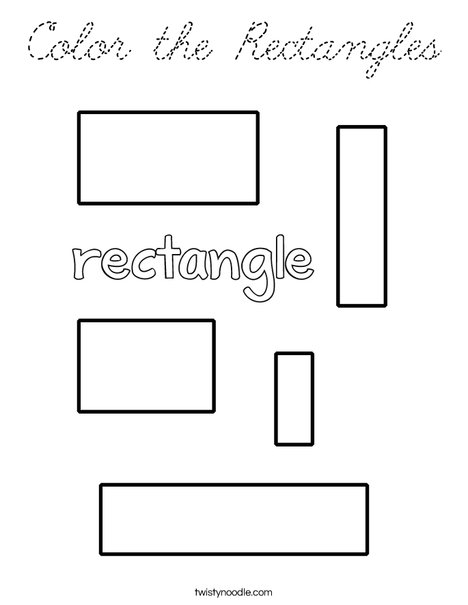 Color the Rectangles Coloring Page
