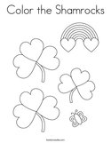 Color the Shamrocks Coloring Page