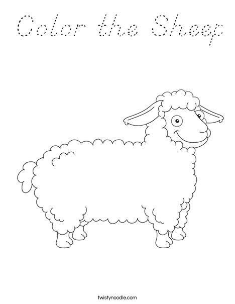 Color the Sheep Coloring Page
