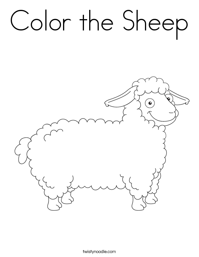 Color the Sheep Coloring Page