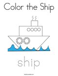 Color the Ship Coloring Page