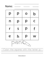 letter p worksheets twisty noodle
