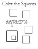 Color the Squares Coloring Page
