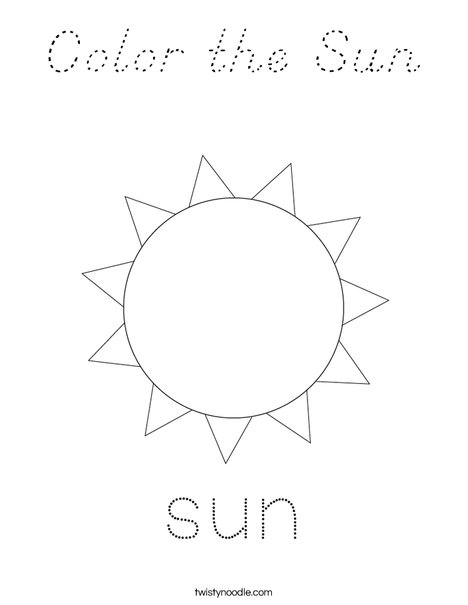 Color the Sun Coloring Page