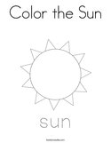 Color the Sun Coloring Page