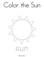 Color the Sun Coloring Page