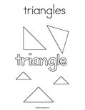  triangles Coloring Page