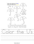 letter u worksheets twisty noodle