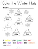 Color the Winter Hats Coloring Page