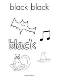 black black Coloring Page