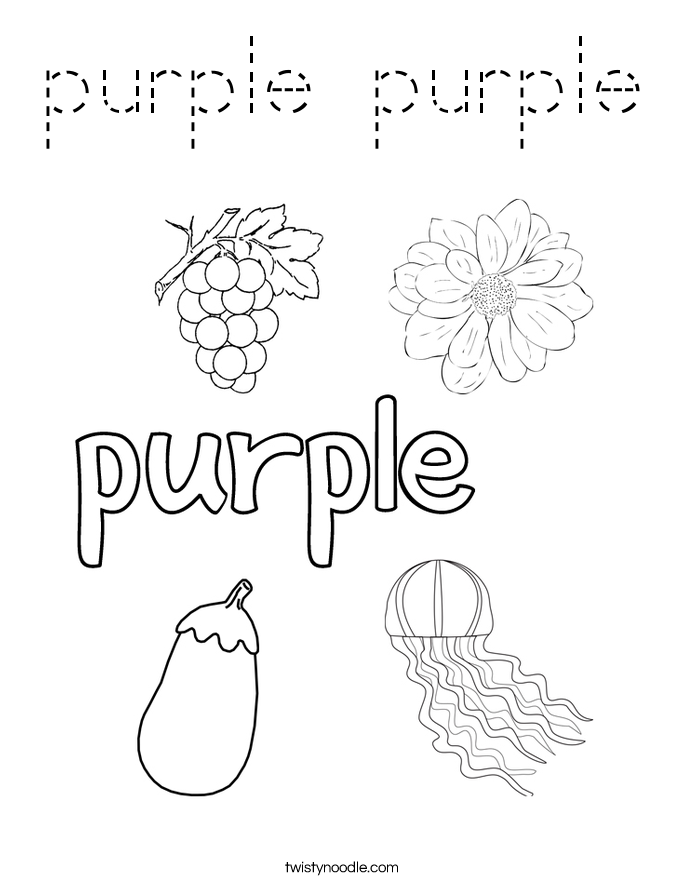 purple purple Coloring Page