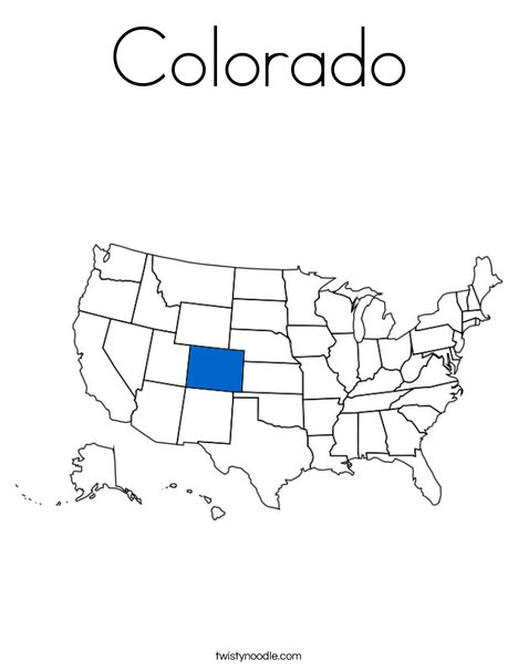 Colorado Coloring Page