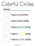 Colorful Circles Coloring Page