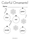 Colorful Ornaments! Coloring Page