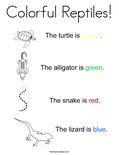colorful reptiles coloring page twisty noodle