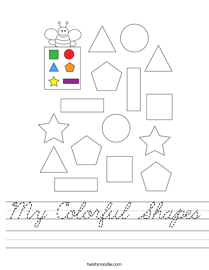 My Colorful Shapes Worksheet